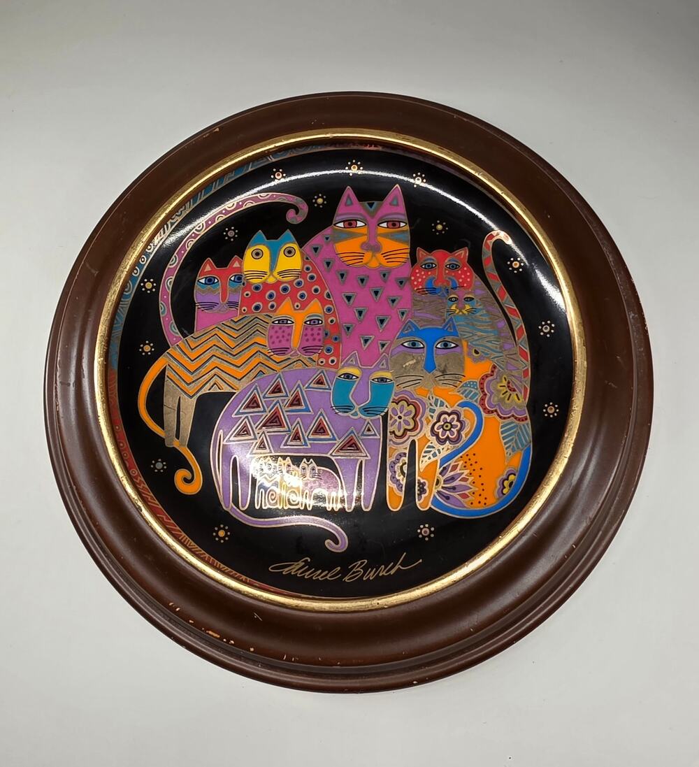 Anne Burch Fabulous Felines Franklin Mint Limited Edition Cat Plate 10"